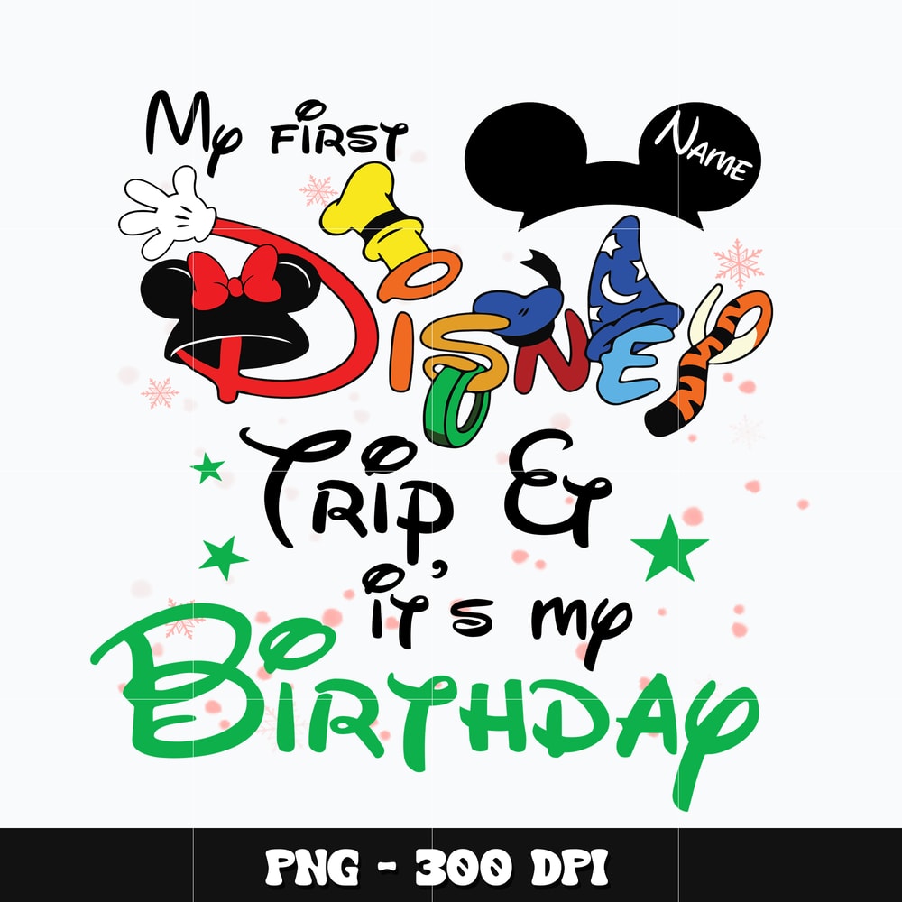 Mickey my first disney trip Png