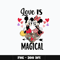 Mickey couple love is magical Png