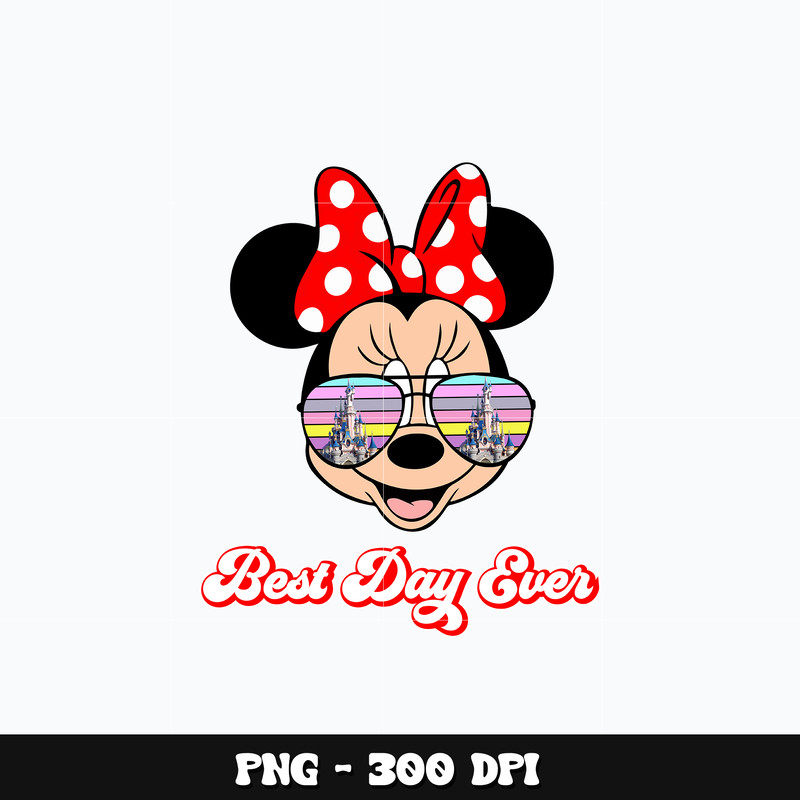 Minnie head best day ever Png