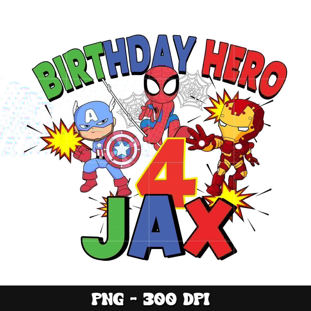 Birthday hero 4th jax png