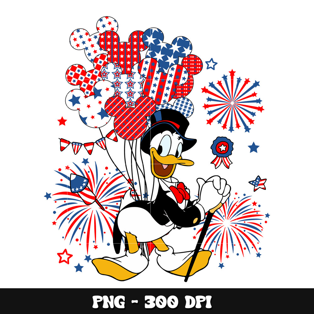 Donald duck 4th of july png