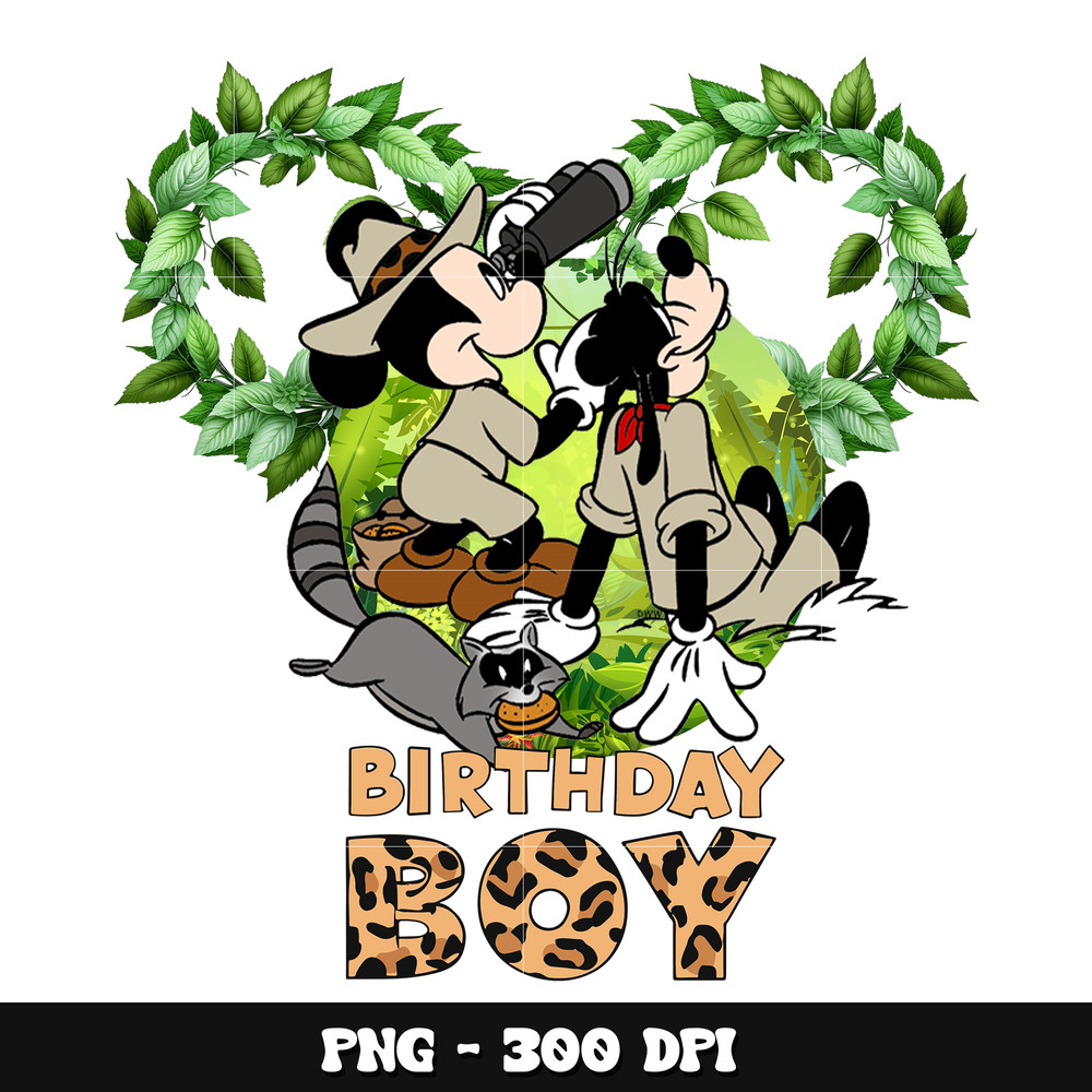 Mickey animal birthday boy png