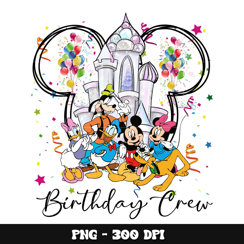 Mickey birthday crew png