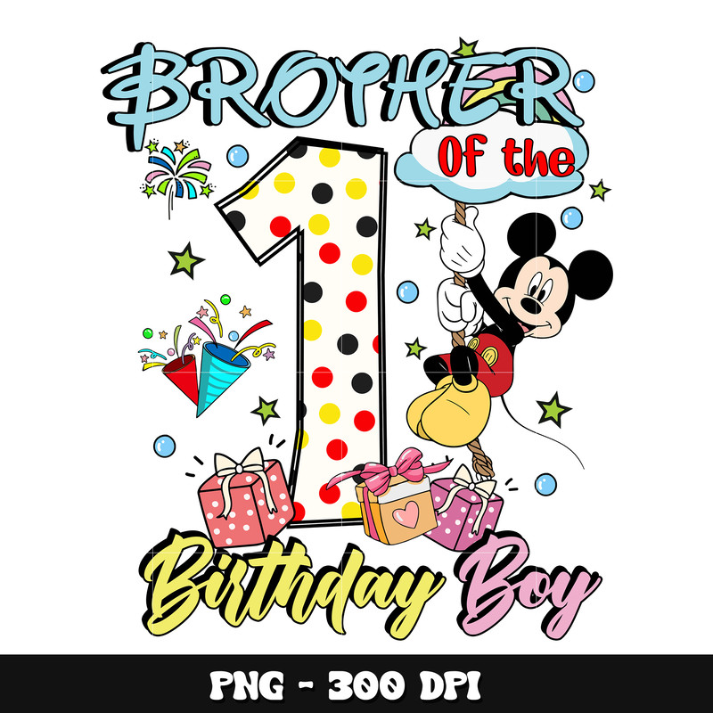 Mickey brother of the birthday boy png