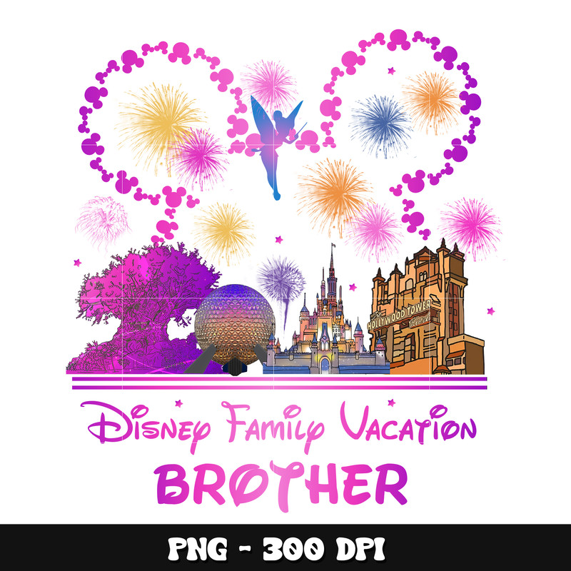 Mickey disney family vacation brother png