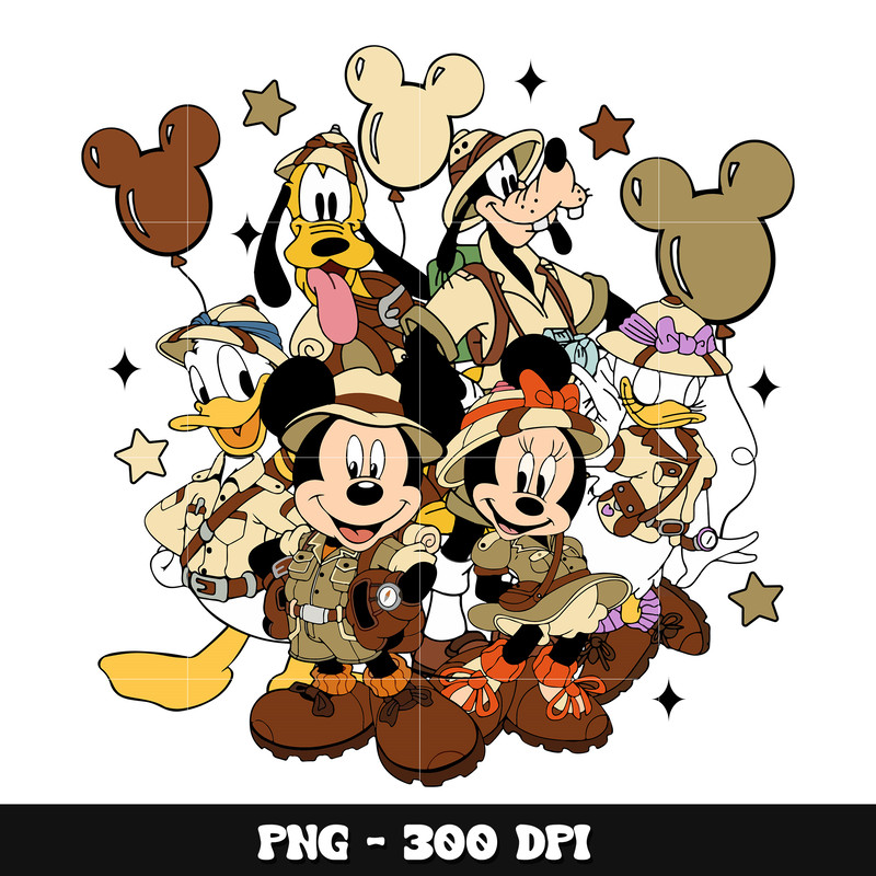 Mickey disney friends animal kingdom png