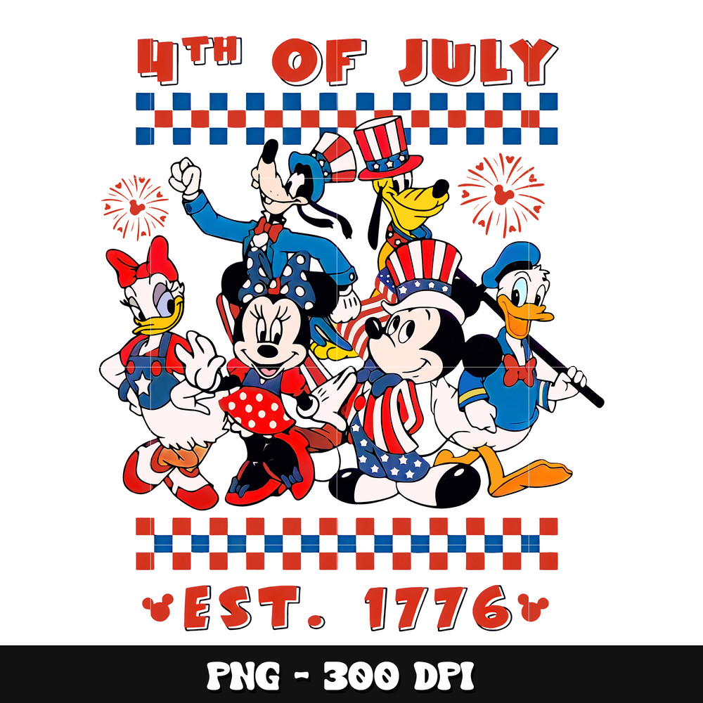 Mickey friends 4th of july png