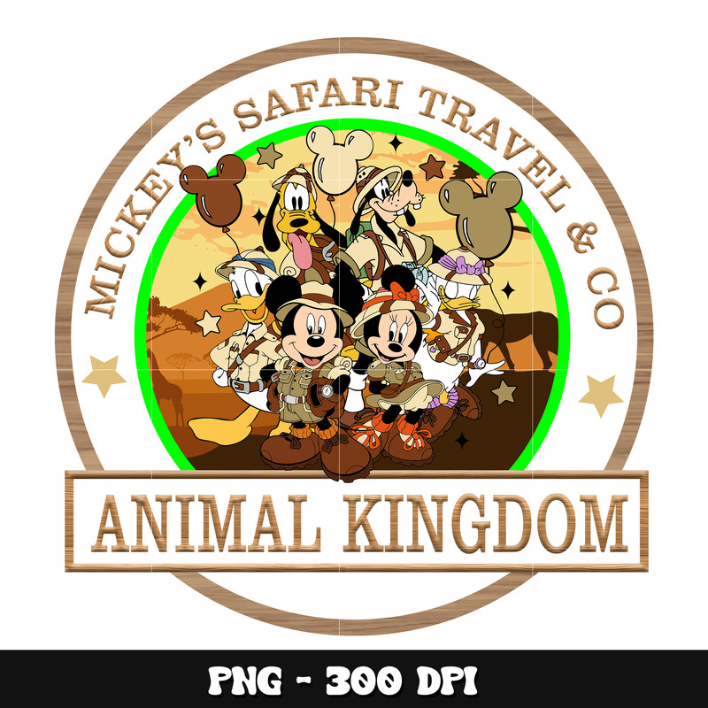 Mickey friends safari animal kingdom png