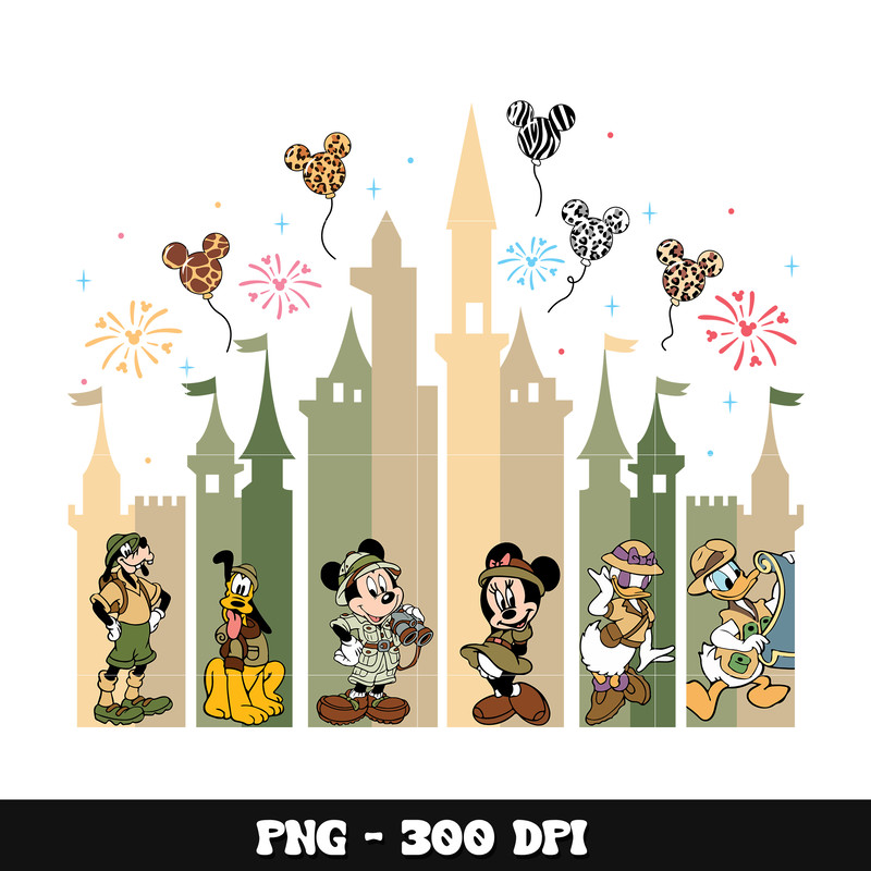 Mickey friends castle png