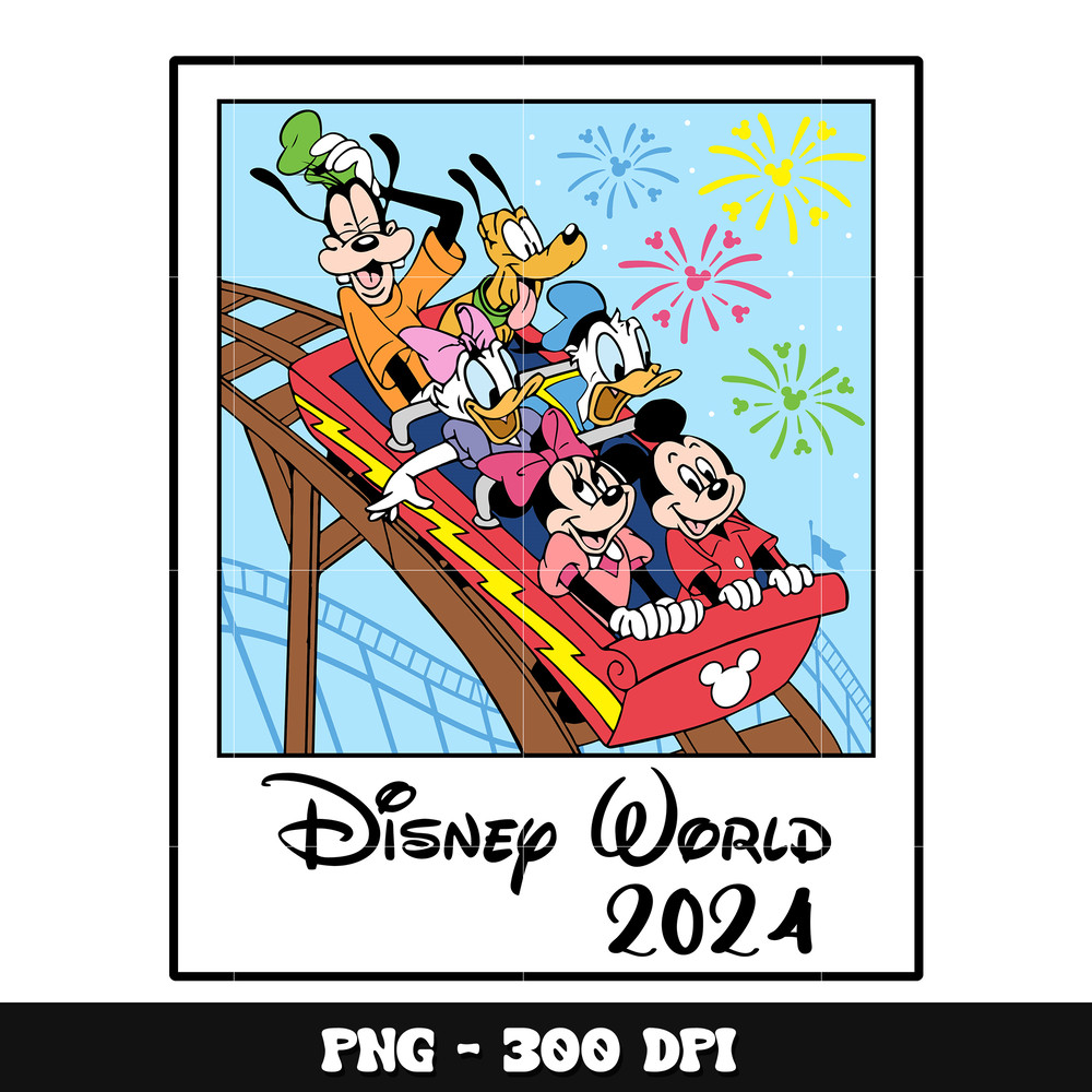 Mickey friends disney world 2024 png