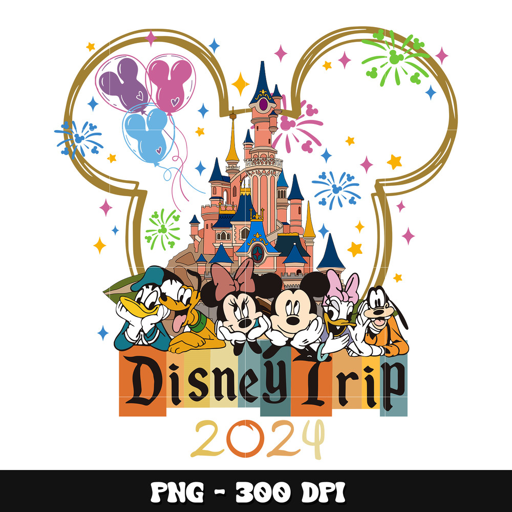 Mickey mouse friends disneytrip 2024 png