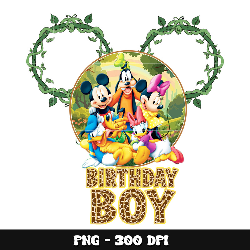 Mickey head birthday boy png