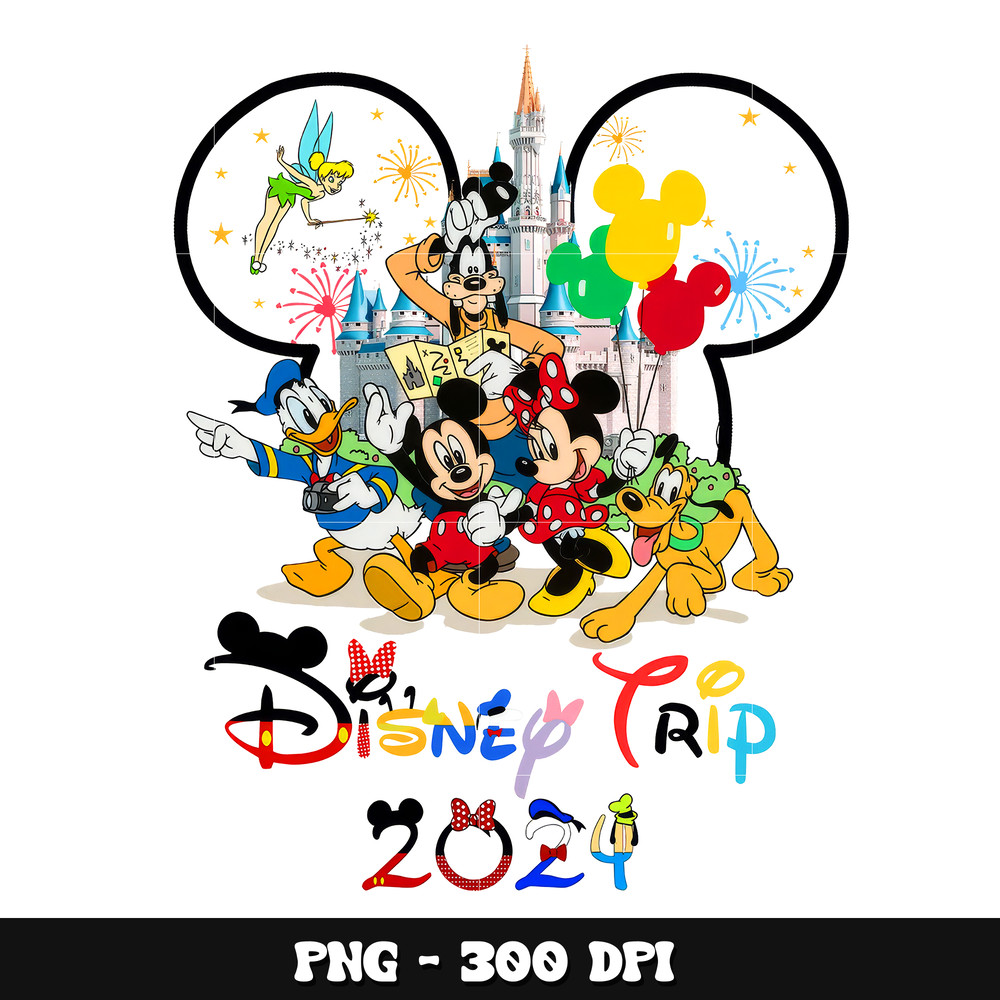 Mickey head disney trip 2024 png