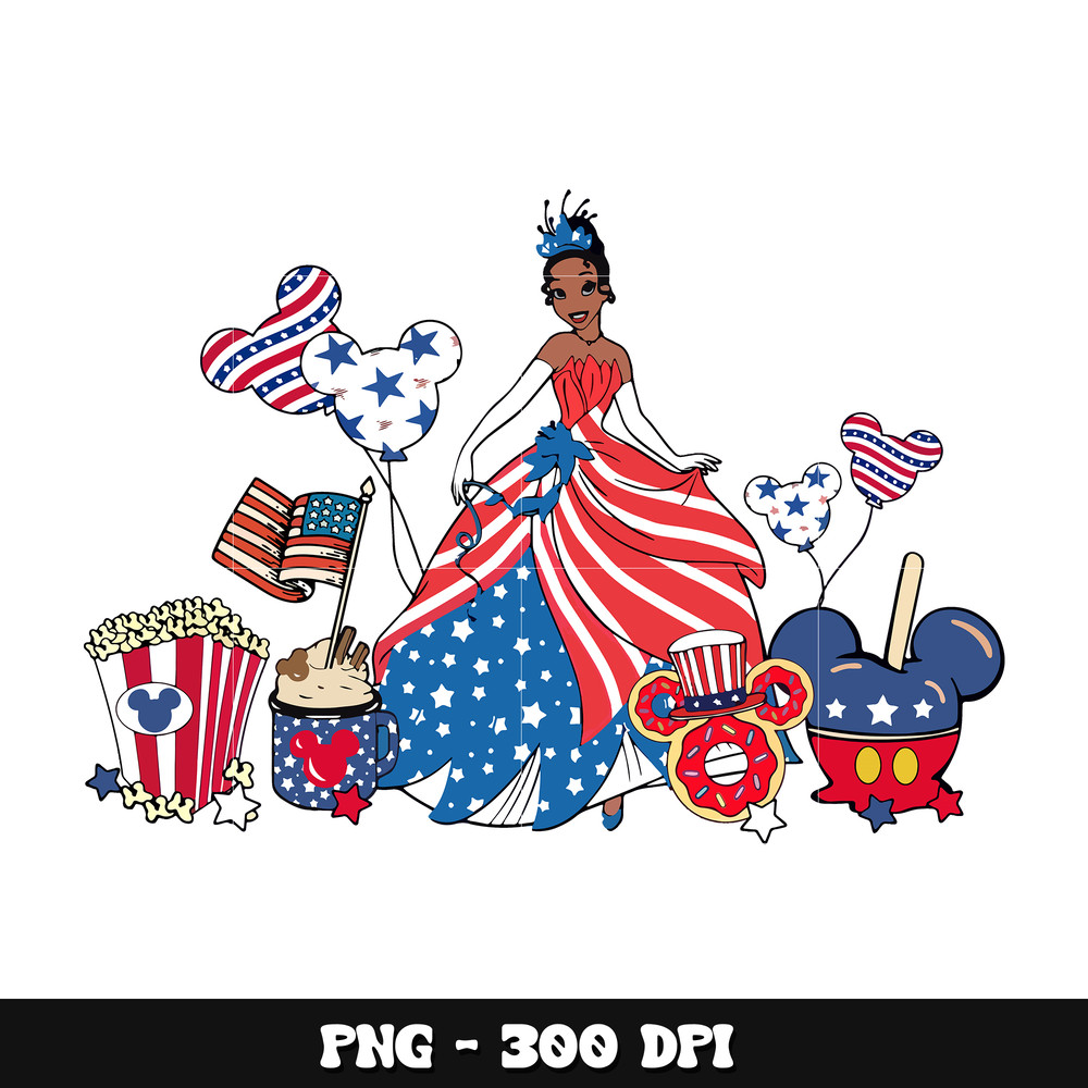 Mickey x Tiana american png