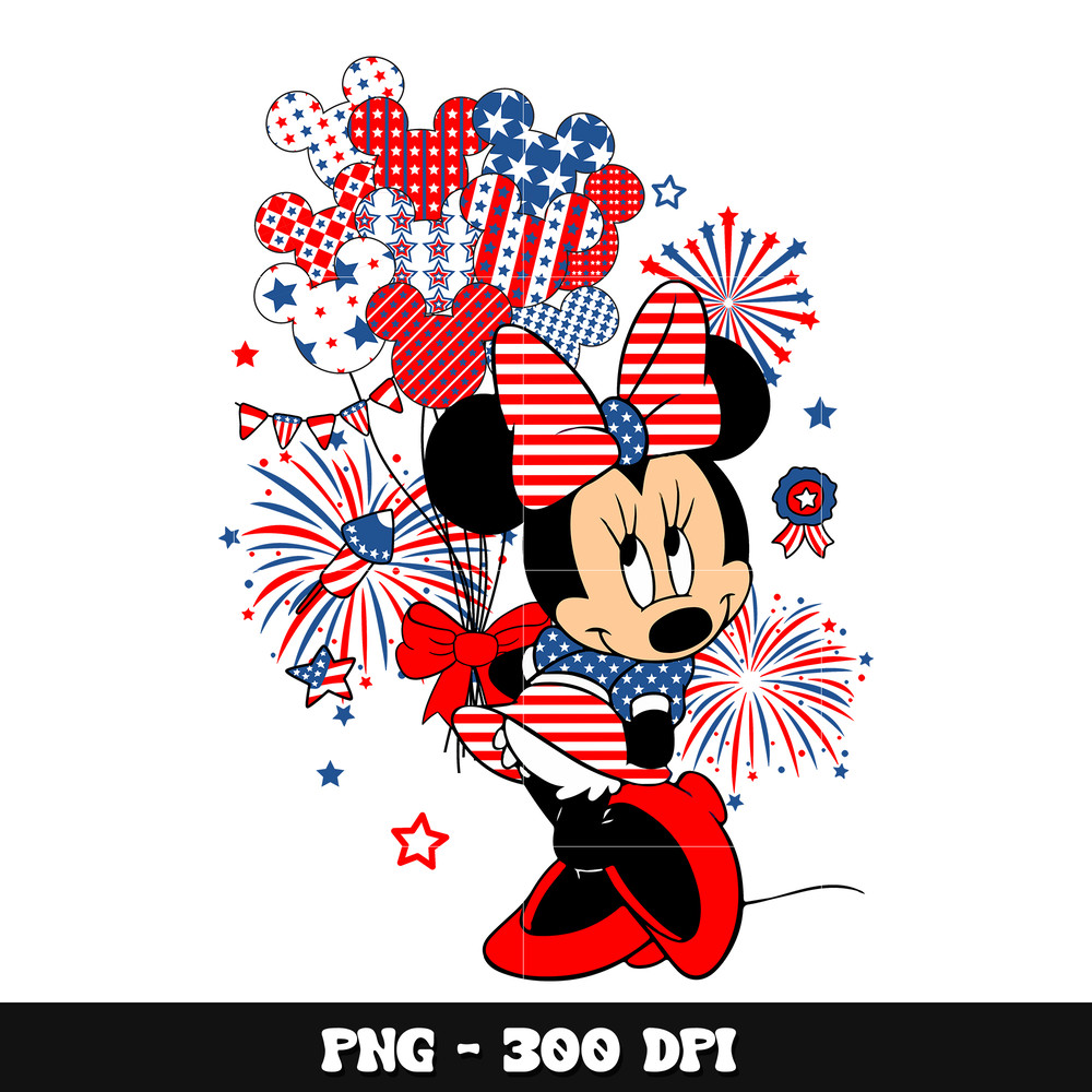 Minnie happy 4th of july png