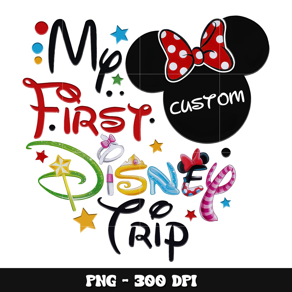 Minnie my first disney trip png