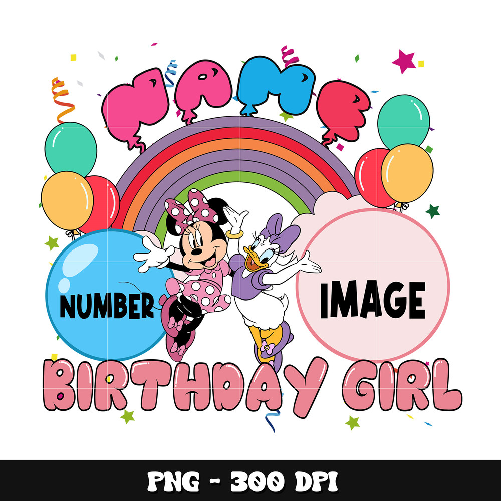 Minnie number birthday girl png