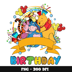 pooh friends birthday png