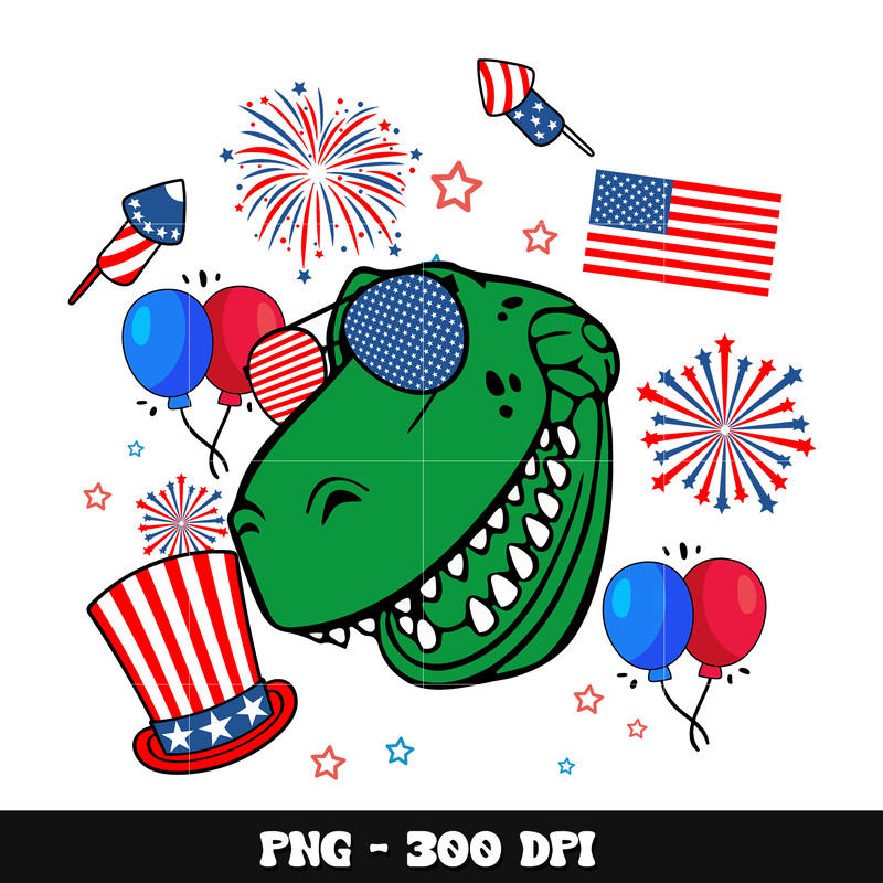 The rex happy 4th of july png