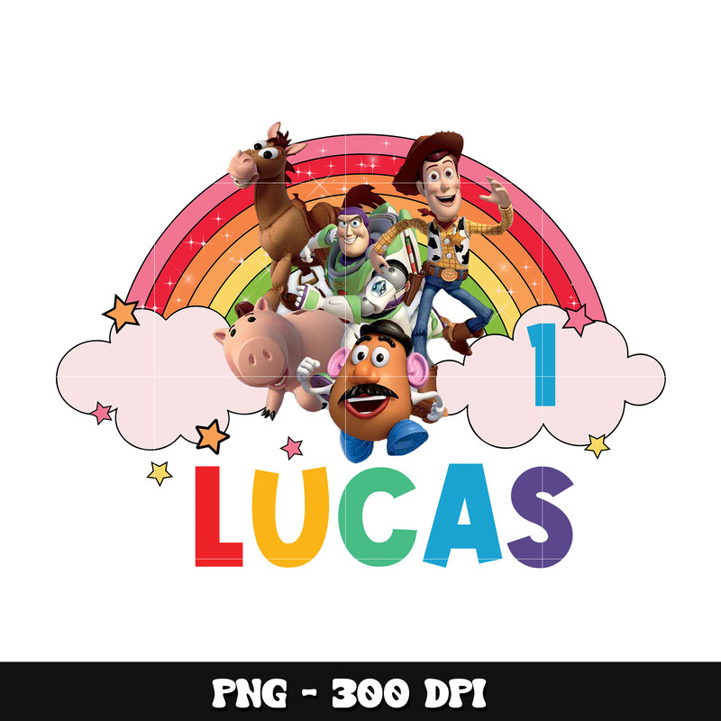 Toy story 1st birthday png