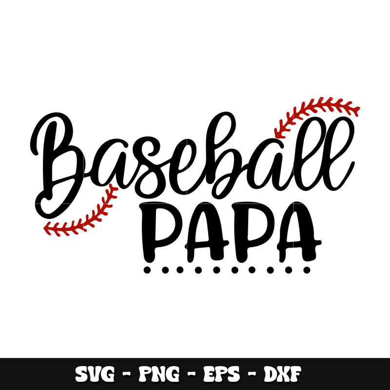 Baseball papa svg