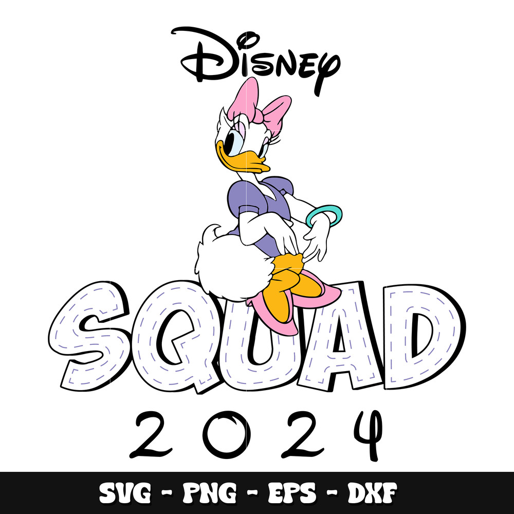 Daisy disney squad 2024 svg