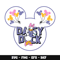 Daisy duck x mickey svg