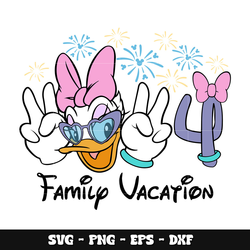 Daisy family vacation 2024 svg