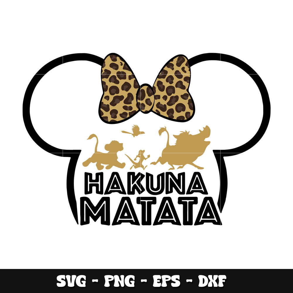 Disney minnie hakuna matata svg