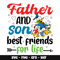 Donald duck father and son svg