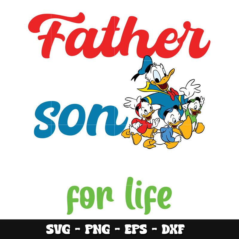 Donald father and son svg