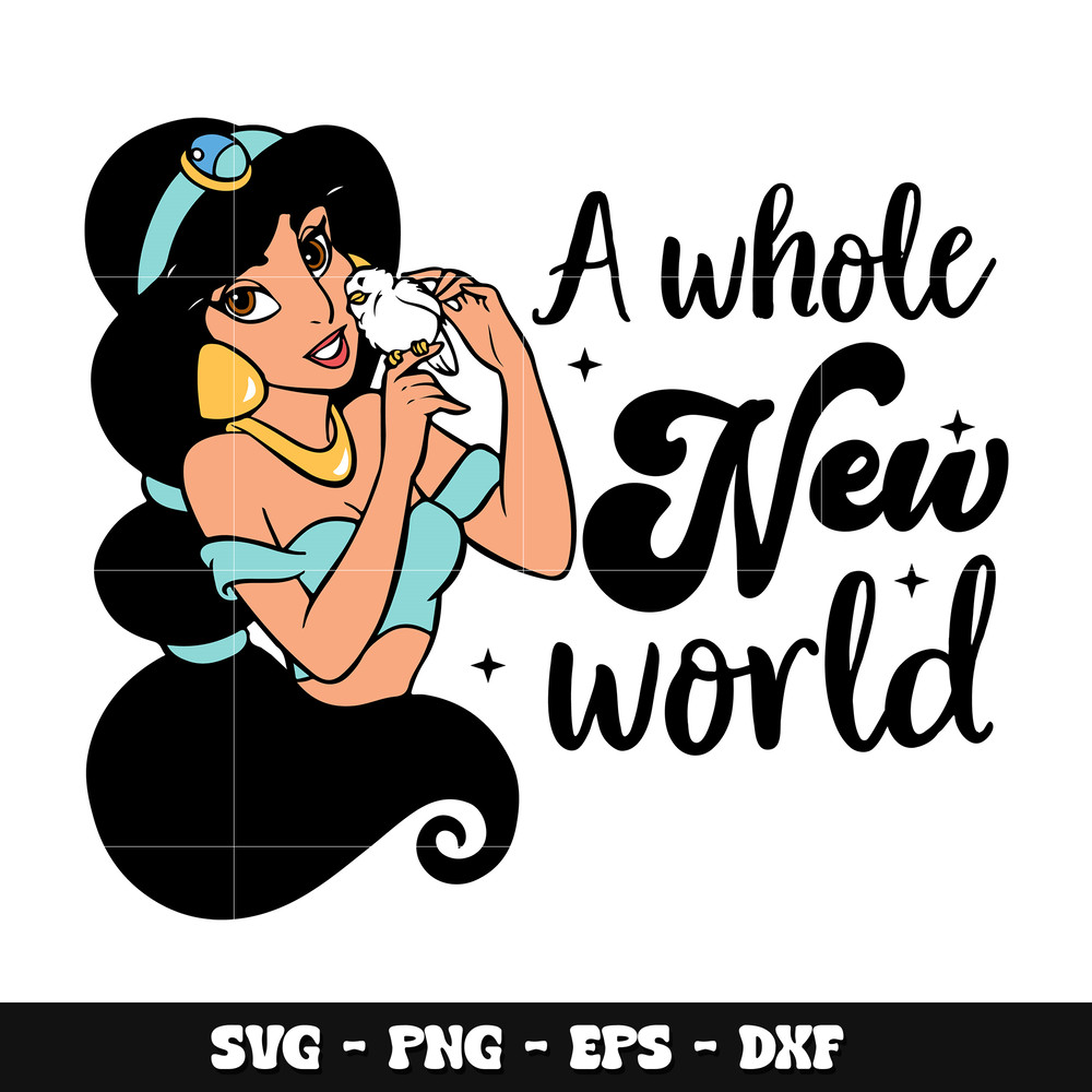 Jasmine a whole new world svg