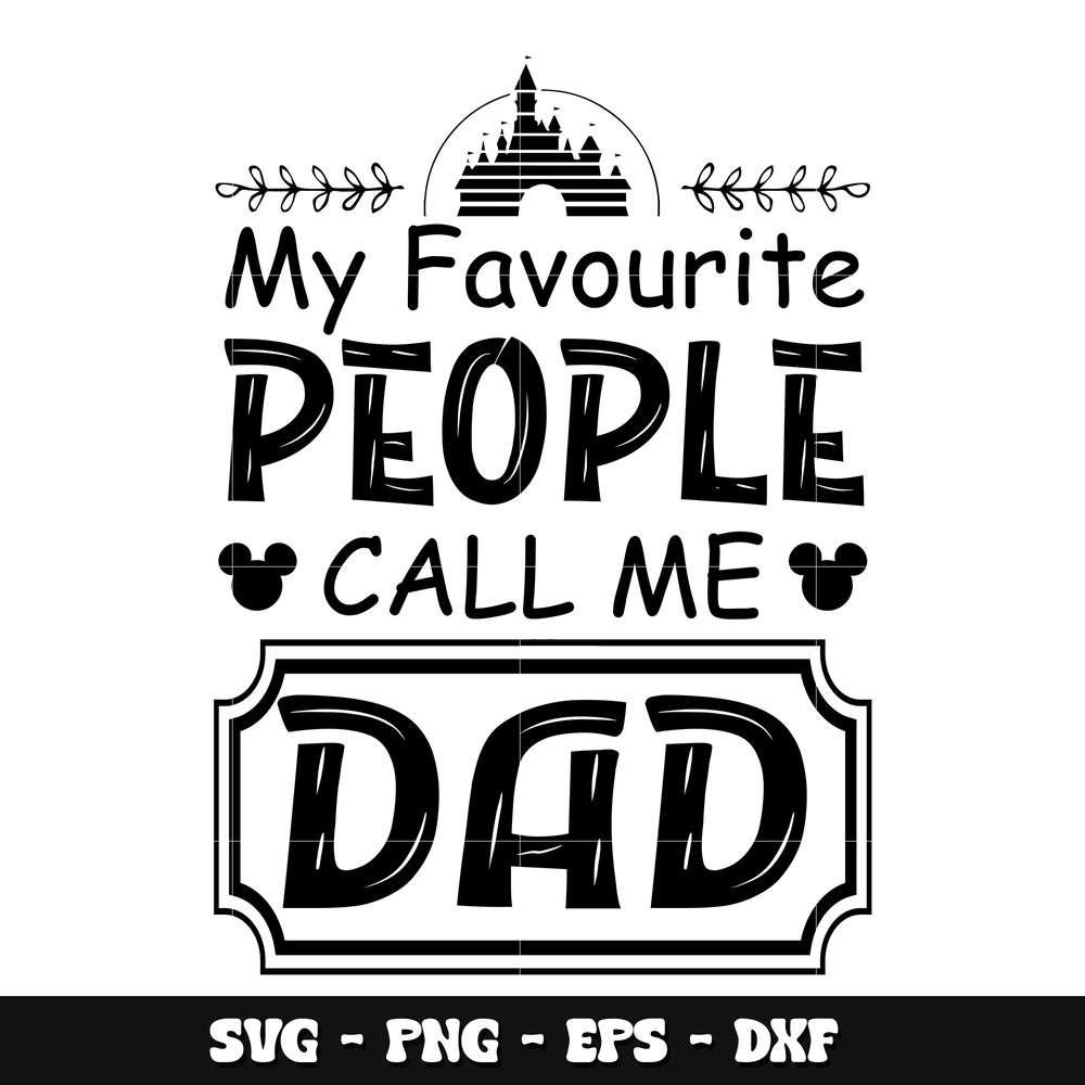 Mickey call me dad svg