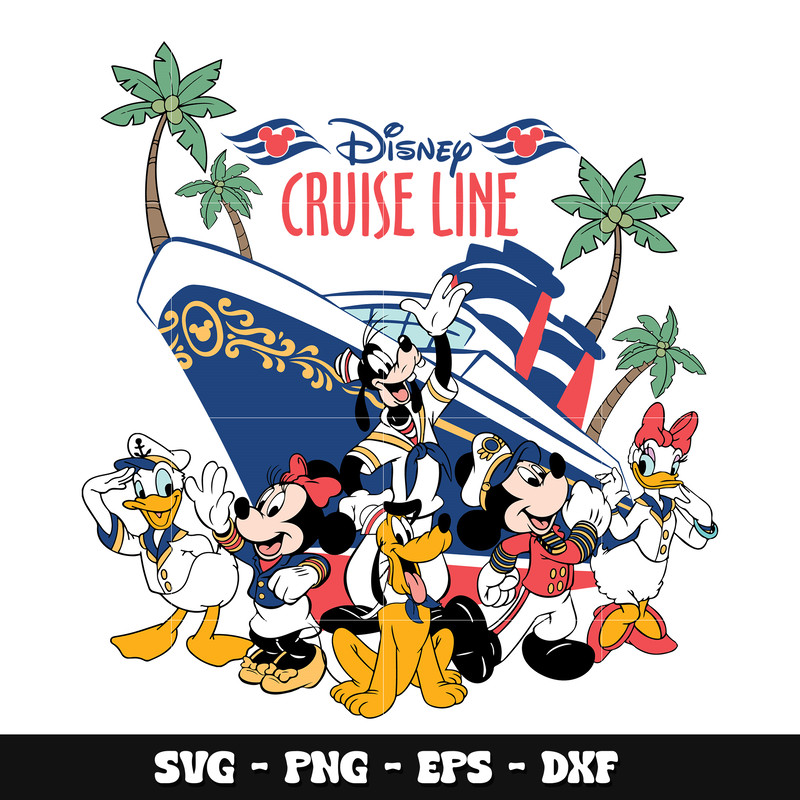 Mickey disney cruise line svg