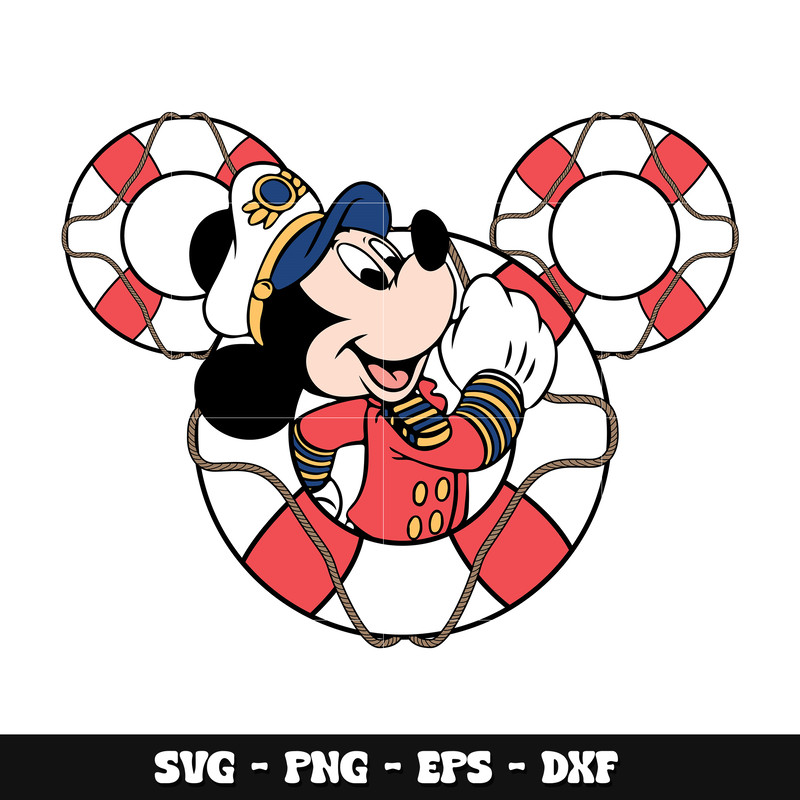Mickey mouse disney cruise svg