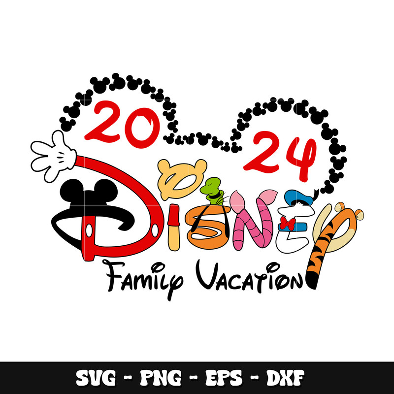 Mickey mouse disney family vacation 2024 svg