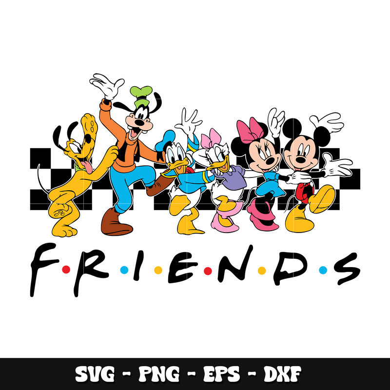 Mickey disney friends svg