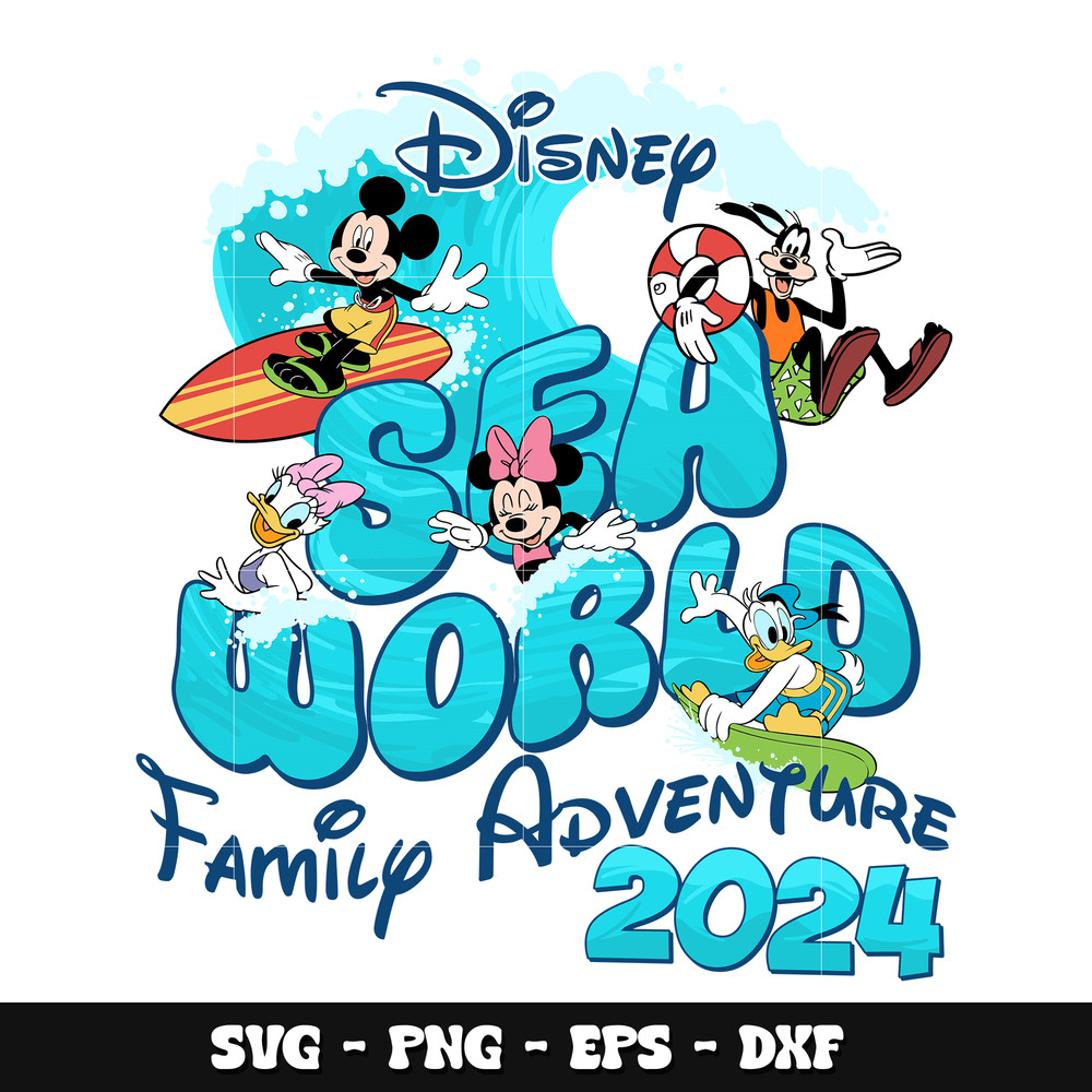 Mickey disney sea world svg