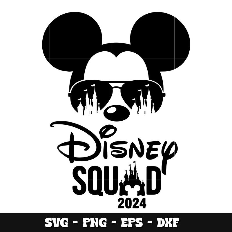 Mickey disney squad 2024 svg