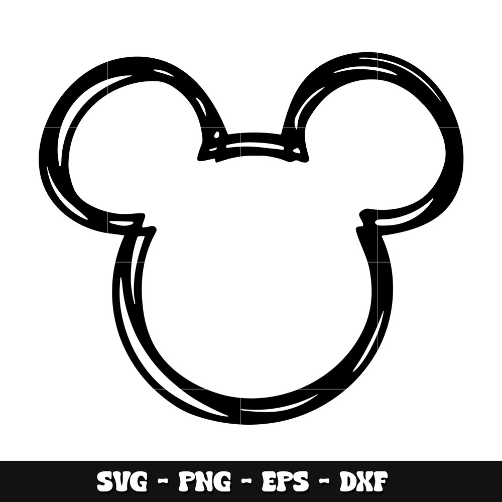 Mickey mouse head svg design