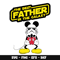 Mickey the best father svg