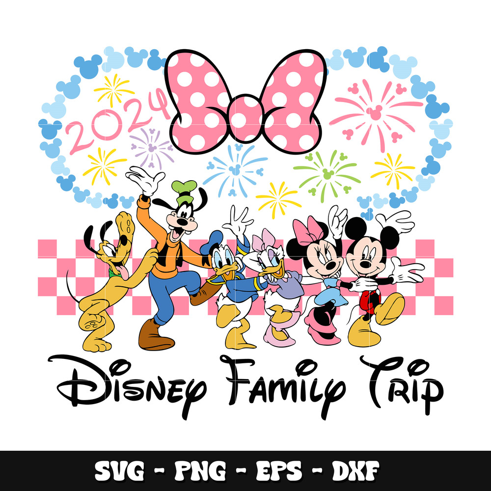 Minnie disney family trip svg