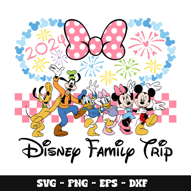Minnie disney family trip svg