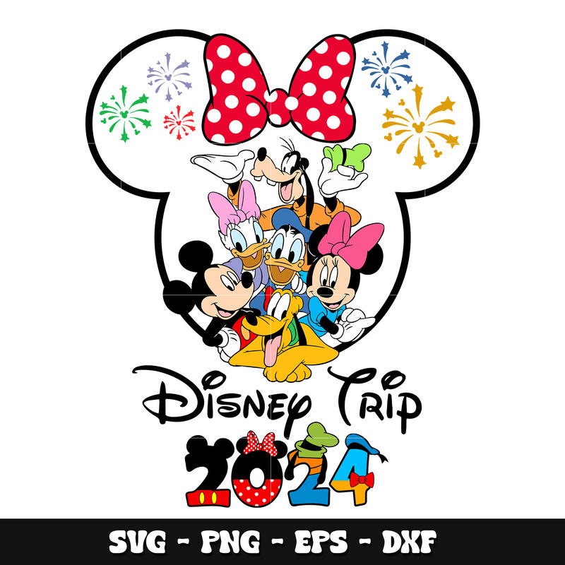 Minnie disney trip 2024 svg design