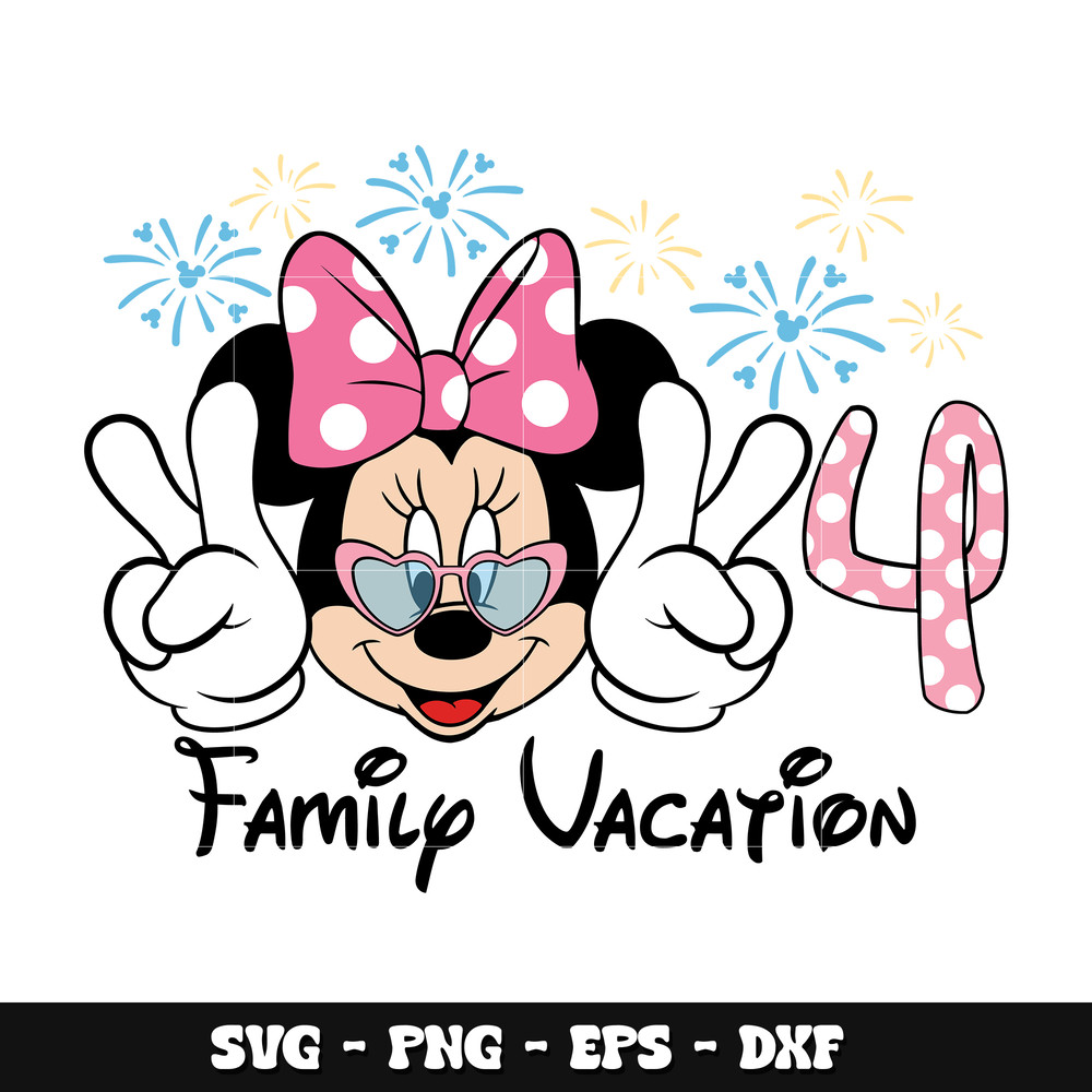 Minnie family vacation 2024 svg