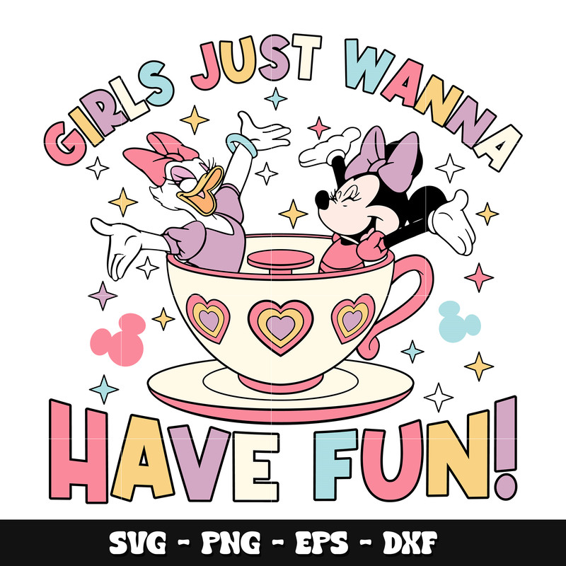 Minnie girls just wanna have fun svg