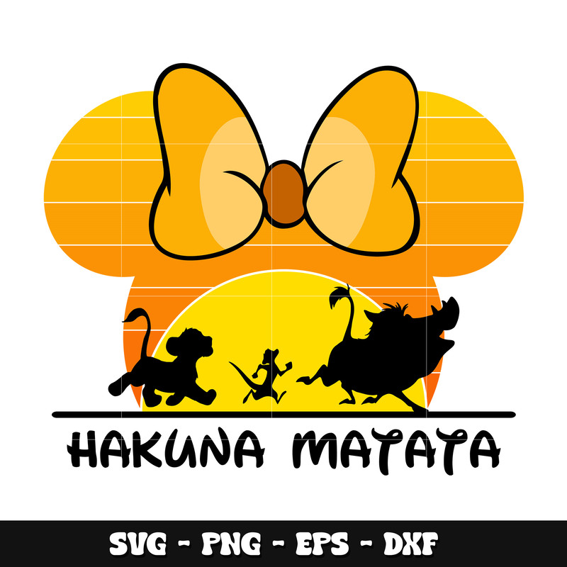 Minnie hakuna matata svg