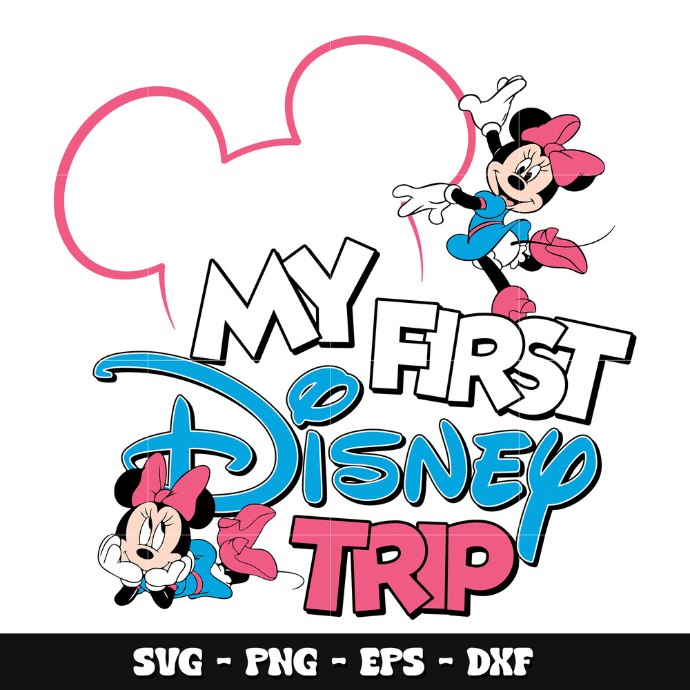 Minnie my first disney trip svg