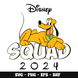pluto disney squad 2024 svg