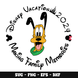 pluto disney vacation 2024 svg